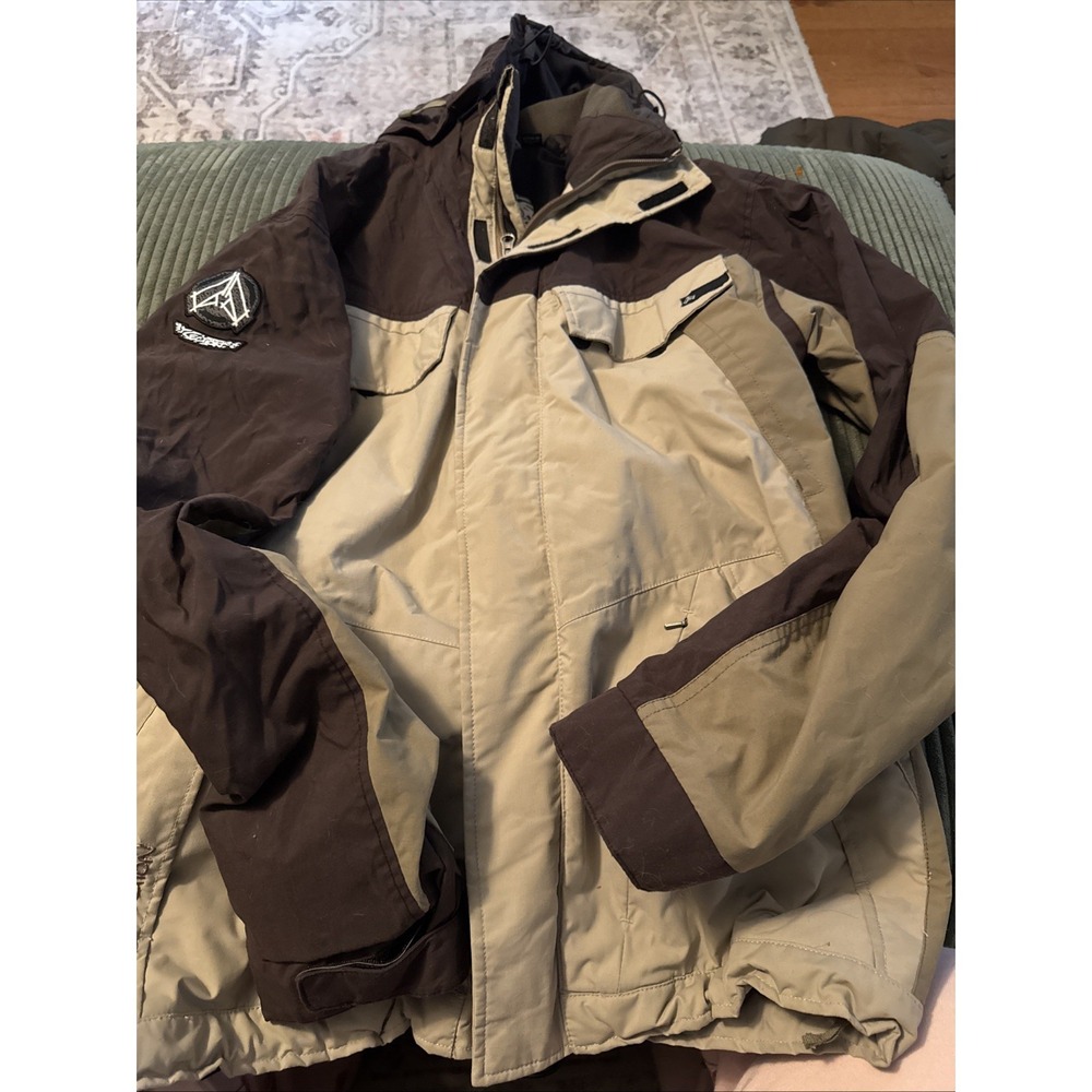 Section Division‎ Snowboarding Jacket Coat Parka Brown Ski Jacket Parka M